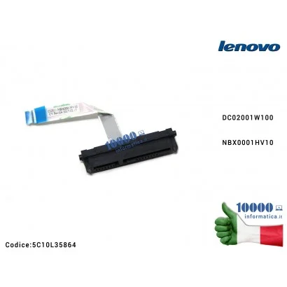 5C10L35864 Cavo Connettore FFC Hard Disk HDD SATA LENOVO IdeaPad 310-15IKB 510-15ISK DC02001W100 NBX0001HV10