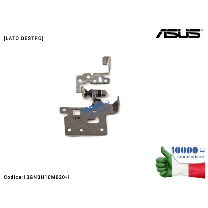 Cerniera Hinge [DX] ASUS X55 X55A X55C X55U X55V X55VD [LATO DESTRO] 13GNBH10M020-1 13GNBH10M020