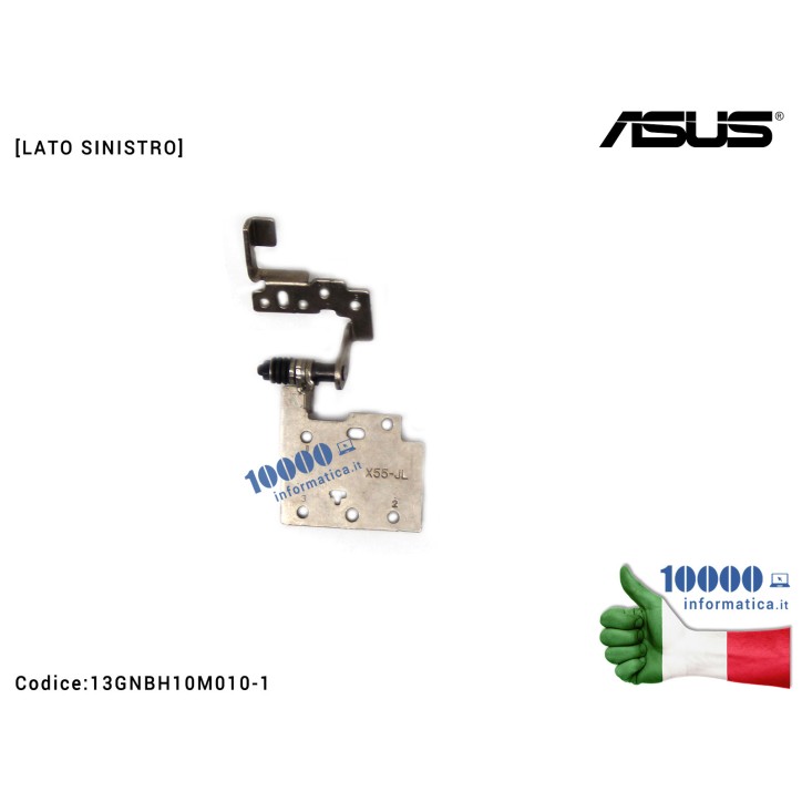 Cerniera Hinge [SX] ASUS X55A X55C X55U X55V X55VD [LATO SINISTRO] 13GNBH10M010 13GNBH10M010-1
