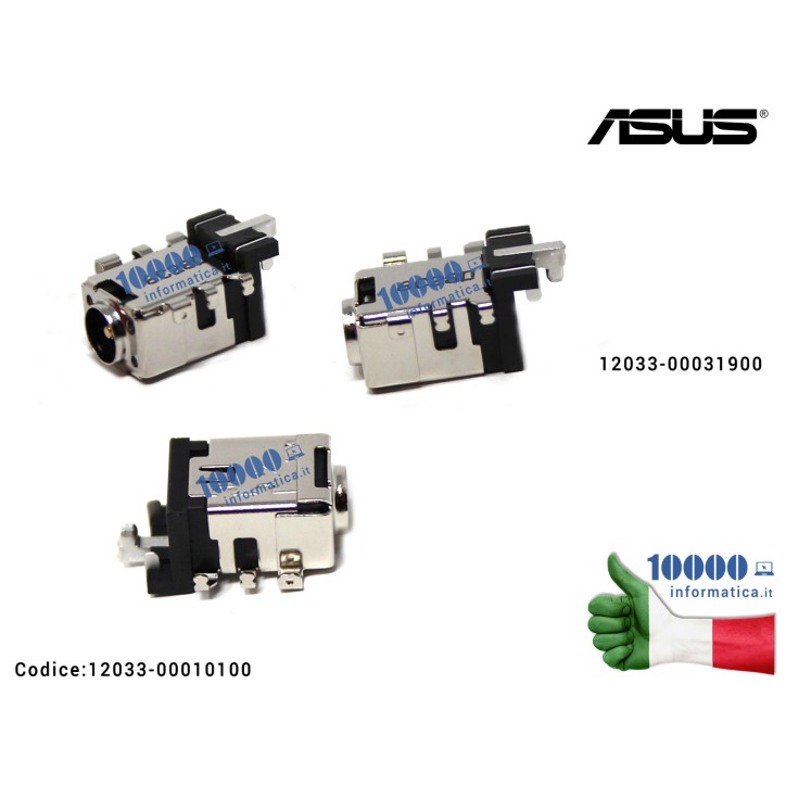 Connettore DC Power Jack PJ981 [3P corto] ASUS F556L F556U X556 X456U X456UV X556UA X556UB  X556UJ X556UV 12033-00010100 12033-00031900