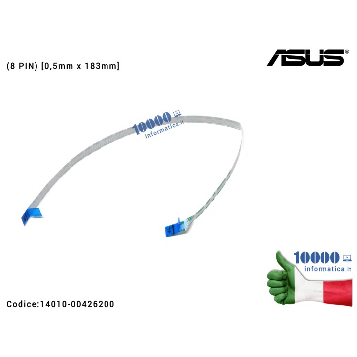 Cavo Collegamento Touchpad TP FFC (8 PIN) [0,5mm x 183mm] ASUS X540U X541 X541N X541S X541UJ X541UV 14010-00426300