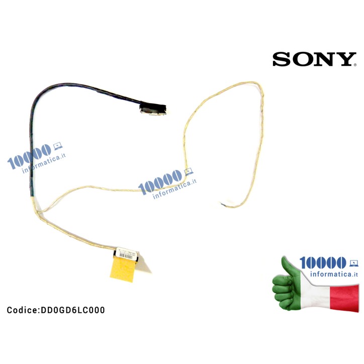 Cavo Flat LCD SONY SVF15 SVF15A SVF15A18 SVF1532 SVF152AC1QL DD0GD6LC000