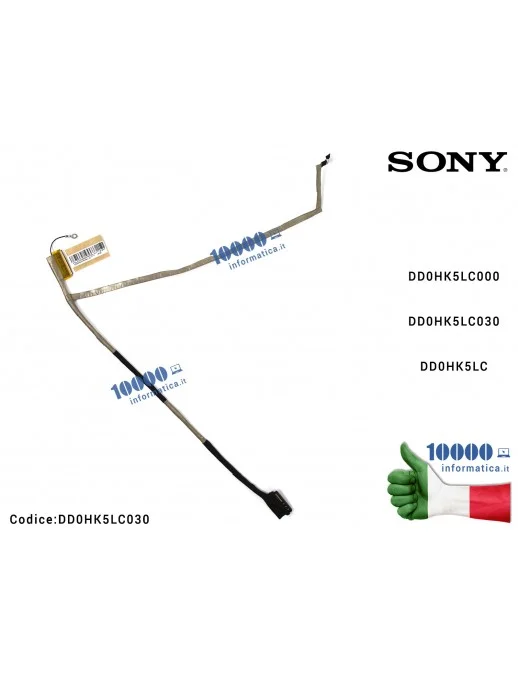 DD0HK5LC030 Cavo Flat LCD SONY Vaio SVE15 SVE151 SVE151E11T SVE151D11M SVE151C11M DD0HK5LC000 DD0HK5LC030 DD0HK5LC DD0HK5LC010