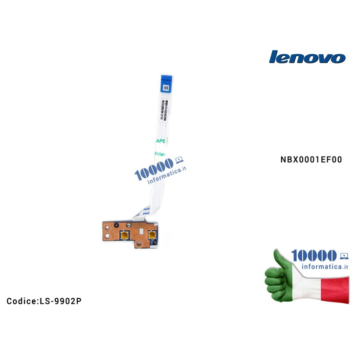 Pulsante di Accensione LENOVO IdeaPad G400S G405S G500S G505S NBX0001EF00 LS-9902P