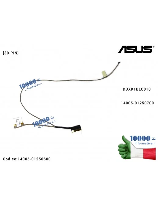 14005-01250600 Cavo Flat LCD ASUS X403 X453 X453SA R413M X453MA F453MA X403MA [30 PIN] DDXK1BLC010 14005-01250600 14005-01250700