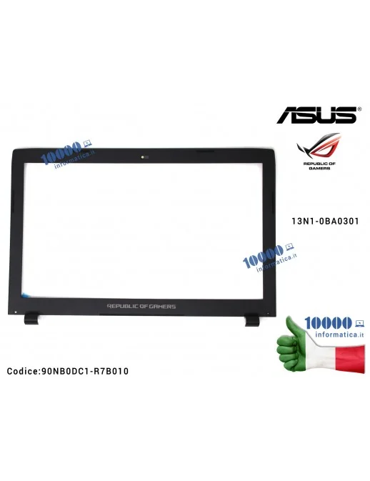 90NB0DC1-R7B010 Cornice Display Bezel LCD ASUS ROG Strix F53VD F53VW ZX53VW G553VW FX552VE FX553VD G553VD GL553VD GL553VE GL5...