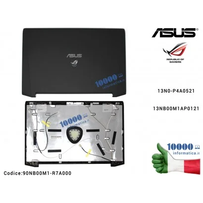90NB00M1-R7A000 Cover LCD ASUS ROG G750 (NERO) G750J G750JH G750JM G750JS G750JW G750JX G750JY G750JZ 13N0-P4A0521 13NB00M1AP...