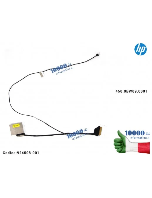 924508-001 Cavo Flat LCD HP Pavilion 15-BR 15-BR077NR NBA15 HD Cable 450.0BW09.0001 924508-001