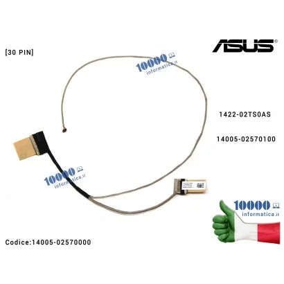 14005-02570000 Cavo Flat LCD ASUS VivoBook X507U X507UA X507B X507MA [30 PIN] 1422-02TS0AS 1422-02TT0AS 14005-02570100