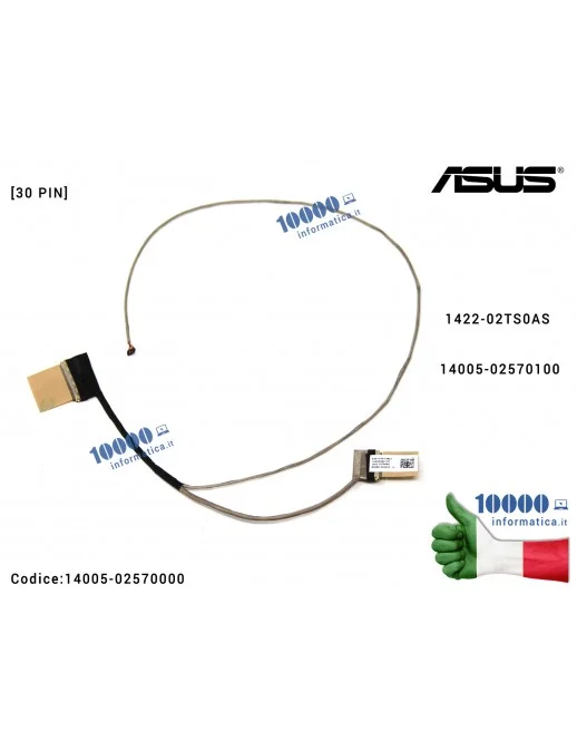 14005-02570000 Cavo Flat LCD ASUS VivoBook X507U X507UA X507B X507MA [30 PIN] 1422-02TS0AS 1422-02TT0AS 14005-02570100