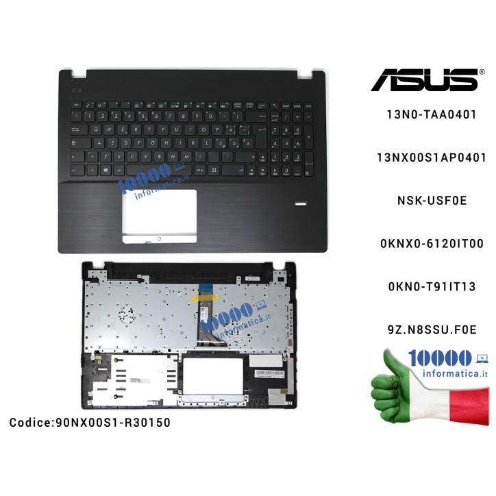 Tastiera Italiana Completa di Top Case Superiore ASUS ASUSPRO ESSENTIAL P2530U P2530UA P553UA P553UJ P553U P553 13N0-TAA040113NX