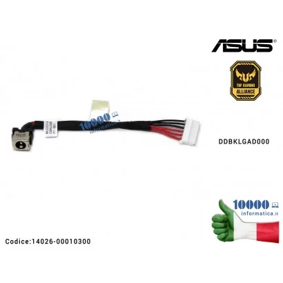 14026-00010300 Connettore di Alimentazione DC Power Jack ASUS TUF Gaming FX504G FX504GD FX504GE DDBKLGAD000