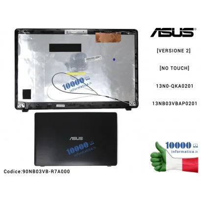 90NB03VB-R7A000 Cover LCD [VERSIONE 2] ASUS X550 (NERO) F550 F550C F550CA F550LD X550CA X550CC X550JK X550LA X550LB X550LD X5...