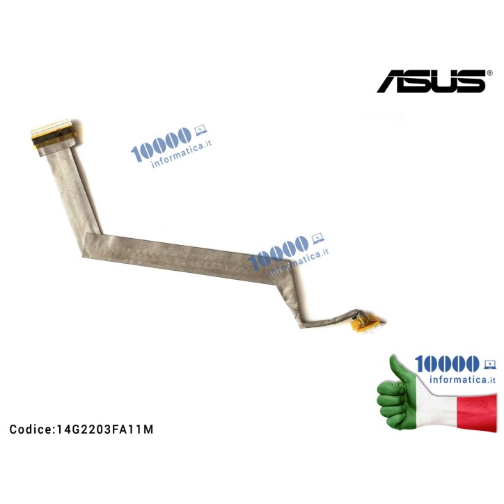 Cavo Flat LCD ASUS F3 F3S Z53J F3JA F3JP F3JV F3KA F3SA F3SC M51VR M51SE M51SN M51SR M51TA M51TR M51VA F3SG F3SR F3SV F3T M51A M