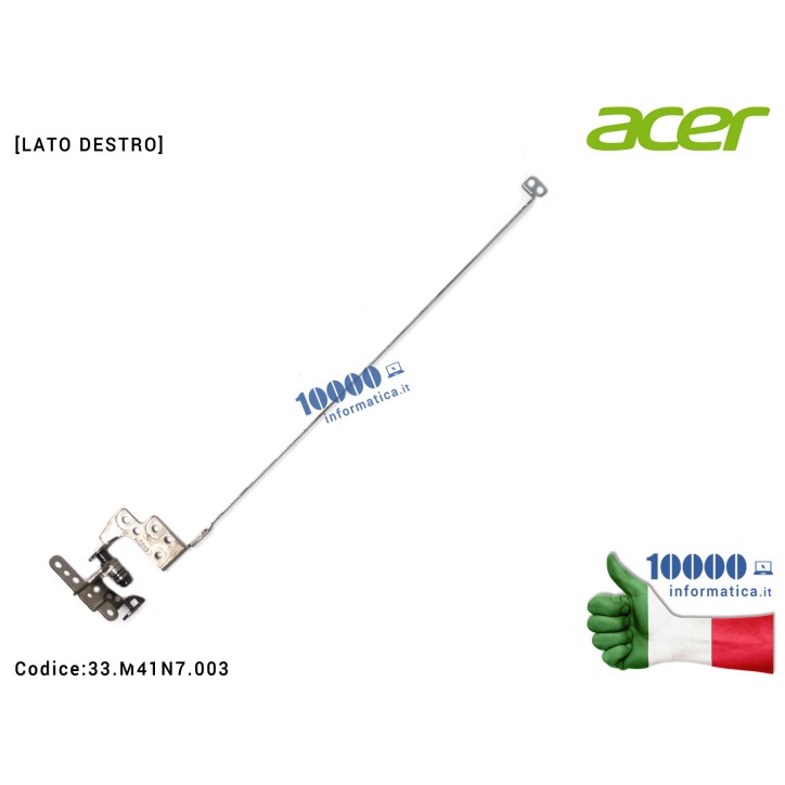 Cerniera [DX] Hinge ACER Aspire V5-551 V5-551G [LATO DESTRO] 33M41N7003 33.M41N7.003
