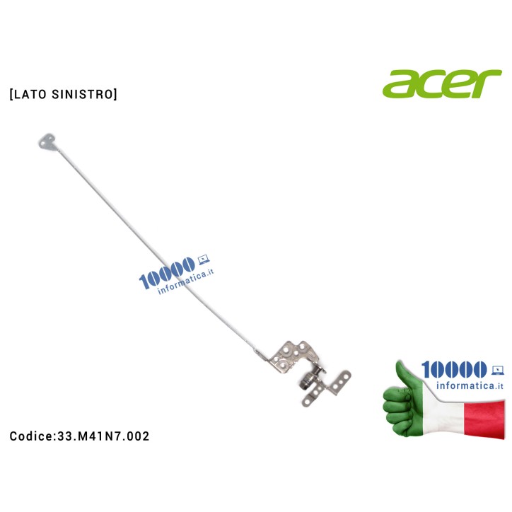 Cerniera [SX] Hinge ACER Aspire V5-551 V5-551G [LATO SINISTRO] 33M41N7002 33.M41N7.002