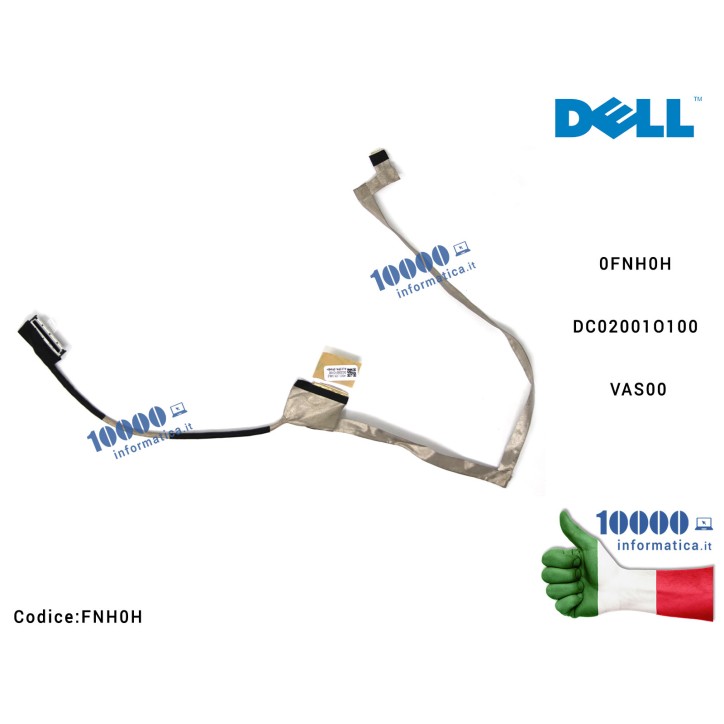 Cavo Flat LCD DELL Alienware 17 R1 M17X R5 R6 P18E 17X 0FNH0H DC02001O100 VAS00 0FNH0H CN-0FNH0H