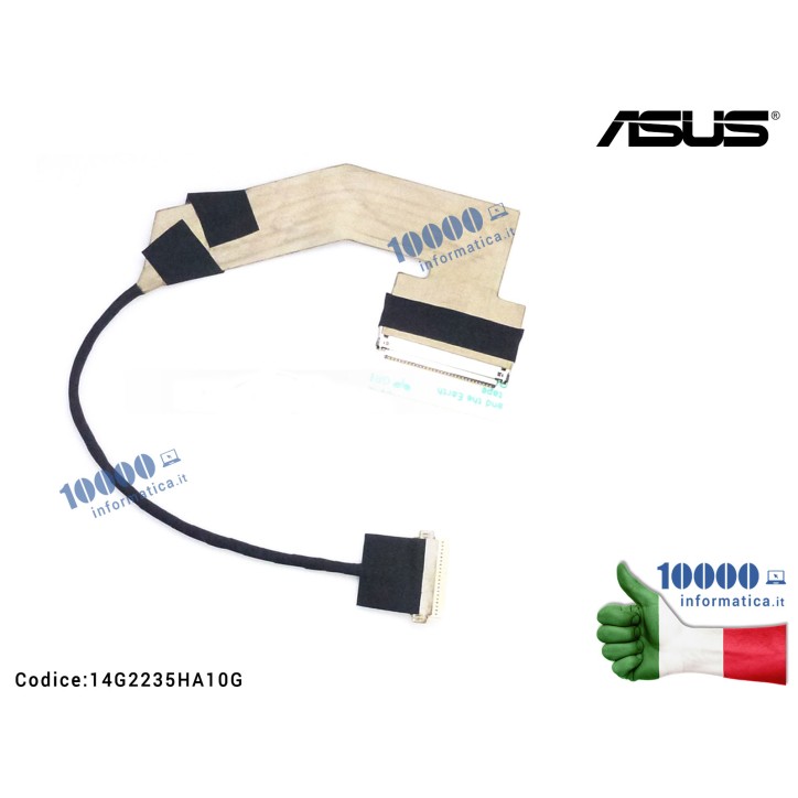 Cavo Flat LCD ASUS Eee PC 1005P 1001PQ 1005HE 1015PEB 14G2235HA10G 1001P 1001PXB 1001PXD 1005HAB 1005HAG 1015PN 1015T R105 R105D