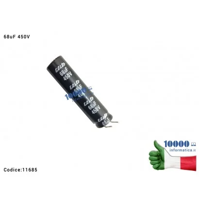 11685 Condensatore Elettrolitico 68uF 450V 105°