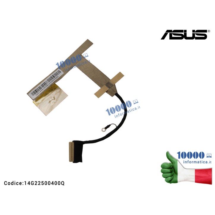 Cavo Flat LCD ASUS Eee PC 1215 1215P 1215N 12" LED 1422-00SF000 1422-00MN000 1422-00SL000 1215B 1215BT 1215T R251B
