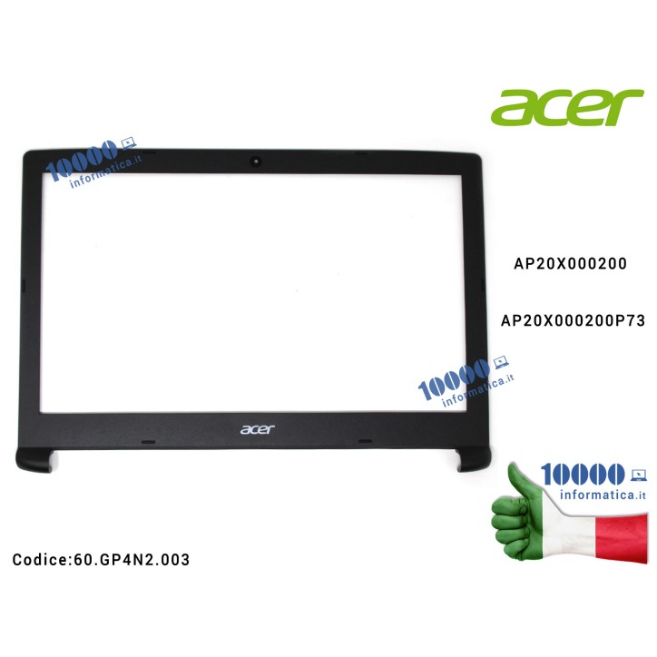 Bezel Cornice LCD Cover Display Frontale per ACER Aspire A515-41G Cornice Display Bezel LCD ACER Aspire A515-41G A515-51 A515-51G AP20X000200 A315-33 A315-41 A315-41G A315-53 A315-53G 60.GY9N2.003 WK2015 60GY9N2003