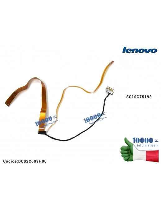 DC02C009H00 Cavo Flat LCD LENOVO ThinkPad T470 A475 CT470 DC02C009H00 SC10G75193