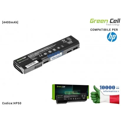 Batteria QK642AA Green Cell Compatibile per HP EliteBook 8460p ProBook 6360b 6460b [4400mAh]