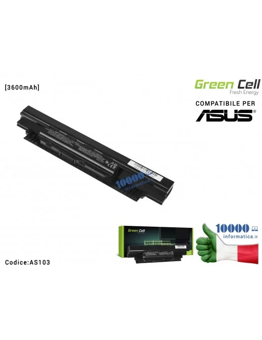 AS103 Batteria A32N1331 Green Cell Compatibile per ASUS AsusPRO P2420 P2420L P2440U P2520 P2520L PU550C [3600mAh]