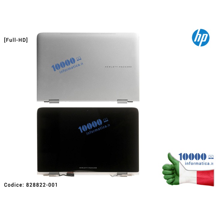 Display LCD Completo di Touch Screen HP Spectre Pro X360 13-4000 13T-4005DX 13,3'' [Full-HD] Assemblato cavo flat e cerniere inc