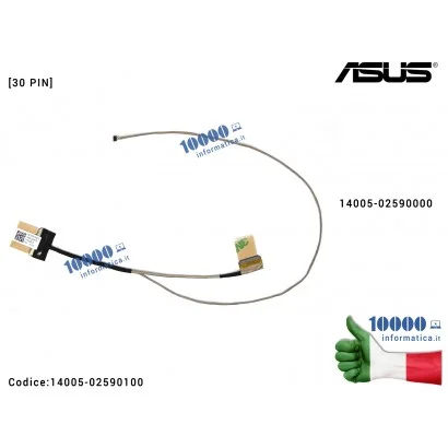 14005-02590100 Cavo Flat LCD ASUS VivoBook X407 X407U X407UA X407UB X407MA [30 PIN] 14005-02590000