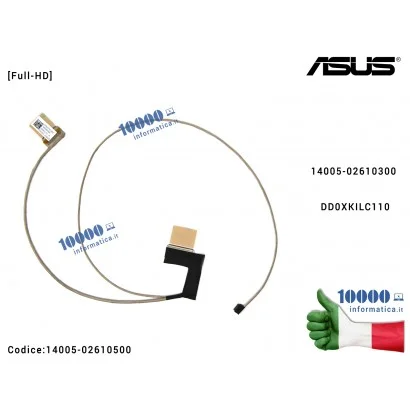Cavo Flat LCD ASUS VivoBook X570 X570UD X570ZD A570 FX570UD [Full-HD] 14005-02610300 DD0XKILC110