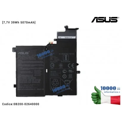 0B200-02640000 Batteria C21N1701 ASUS VivoBook S14 S406UA S406U X406U X406UA [7,7V 39Wh 5070mAh]