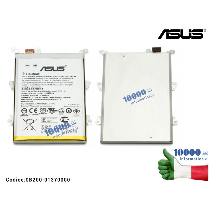 Batteria C11P1424 ASUS ZenFone 2 ZE550ML (Z008D) ZE551ML (Z00A) (Z00AD) ZenFone Go ZB552KL (X007D) [3,85V 11,5Wh 3000mAh]