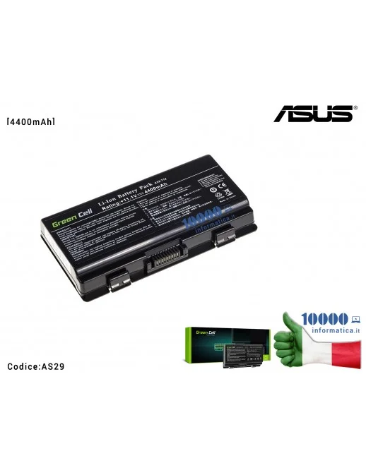 AS29 Batteria A31-X58 Green Cell Compatibile per ASUS X51 X51RL X58 X58L X58C Pro52J [4400mAh]