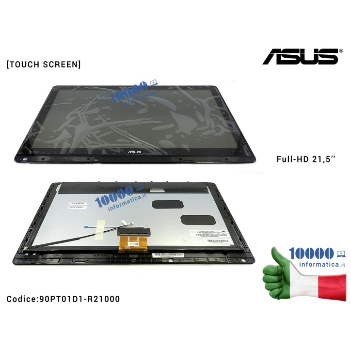 Display LCD con Vetro + Touch Screen ASUS All In One Pro Z220IC Z220ICGT Z220ICUT 21,5'' [FHD] M215HNE-L30 C1 90PT01D1-R21000