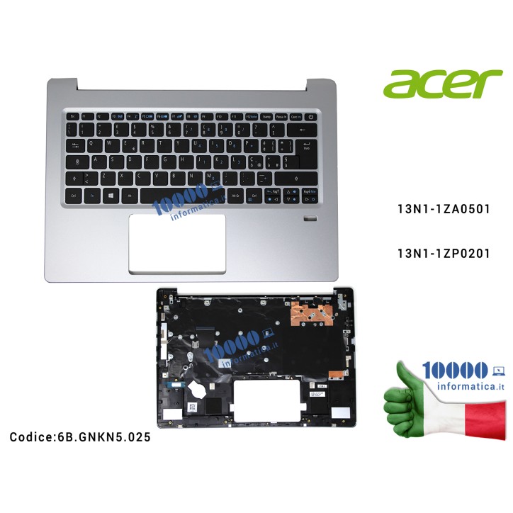 Tastiera Italiana Completa di Top Case Superiore ACER Swift SF113-31 13N1-1ZA0501 13N1-1ZP0201 6B.GNKN5.025 6BGNKN5025