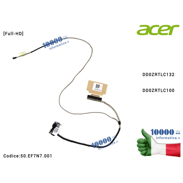 Cavo Flat LCD ACER Aspire E5-522 E5-532 E5-573 E5-574 E5-573G F5-571 F5-572 Extensa 2511 2520 TravelMate TMP258-MG DD0ZRTLC100 Cavo Flat LCD ACER Aspire E5-522 E5-532 E5-573 E5-574 E5-573G F5-571 F5-572 Extensa 2511 2520 TravelMate TMP258-MG DD0ZRTLC100