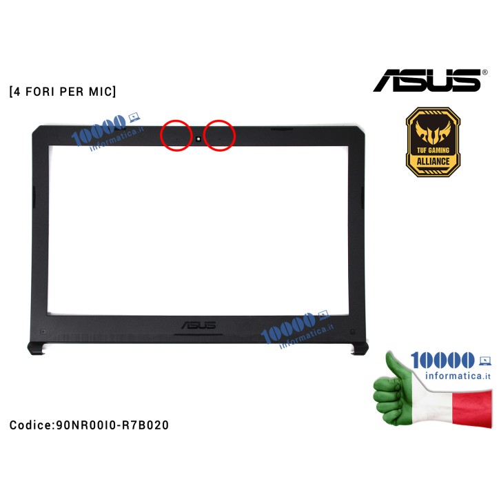Cornice Display Bezel LCD ASUS TUF Gaming [4 MIC] FX504GD FX504GE FX504GM TUF504GD TUF504GE TUF504GM TUF554GE TUF554GM PX504GD 9