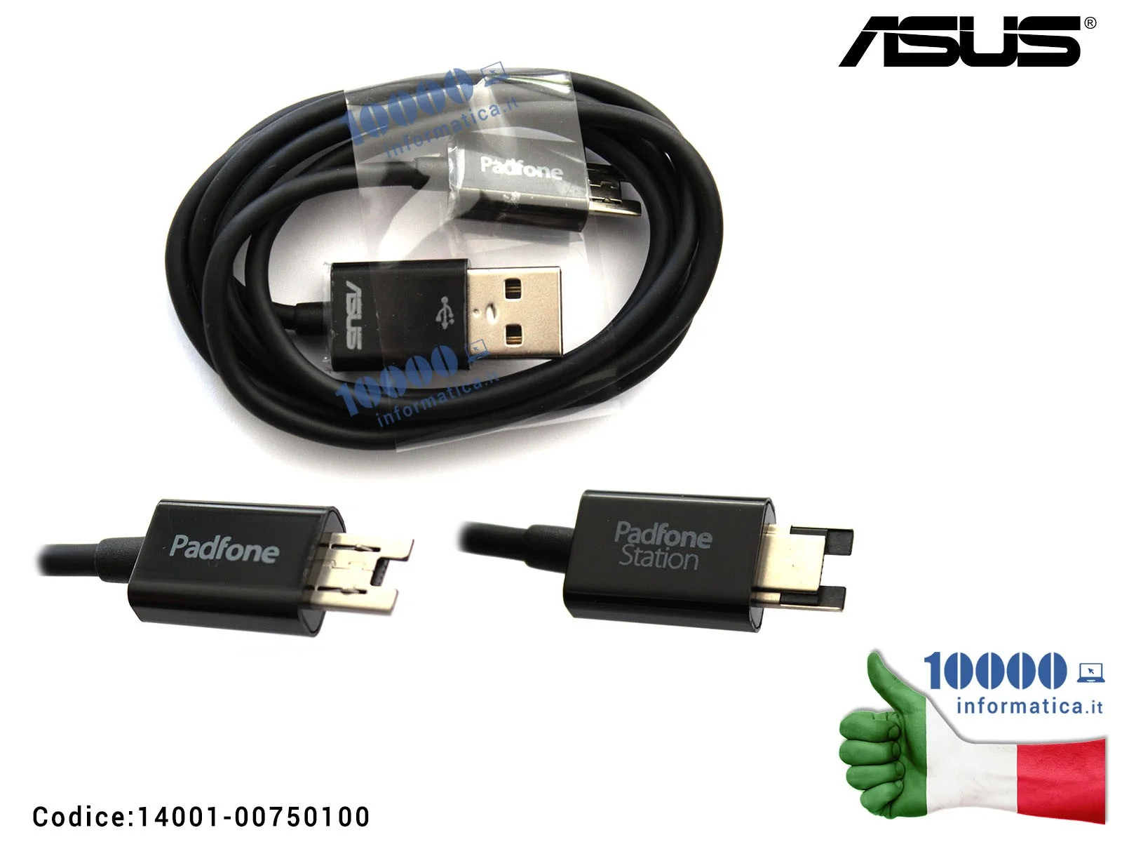 14001-00750100 Cavo Dati Ricarica USB TIPO CHG 13 PIN ASUS PadFone 2 A68