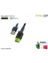 KABGC06 Cavo USB a USB-C Green Cell Ray [120 Cm] con retroilluminazione a LED verde e supporto di ricarica rapida Ultra Charg...