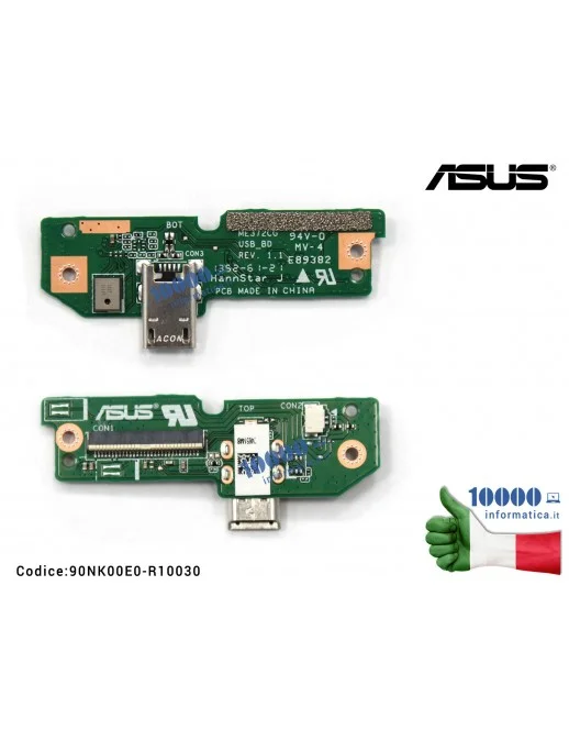 90NK00E0-R10030 Connettore USB DC Power Board ASUS ME372CG ME373CG Fonepad 7
