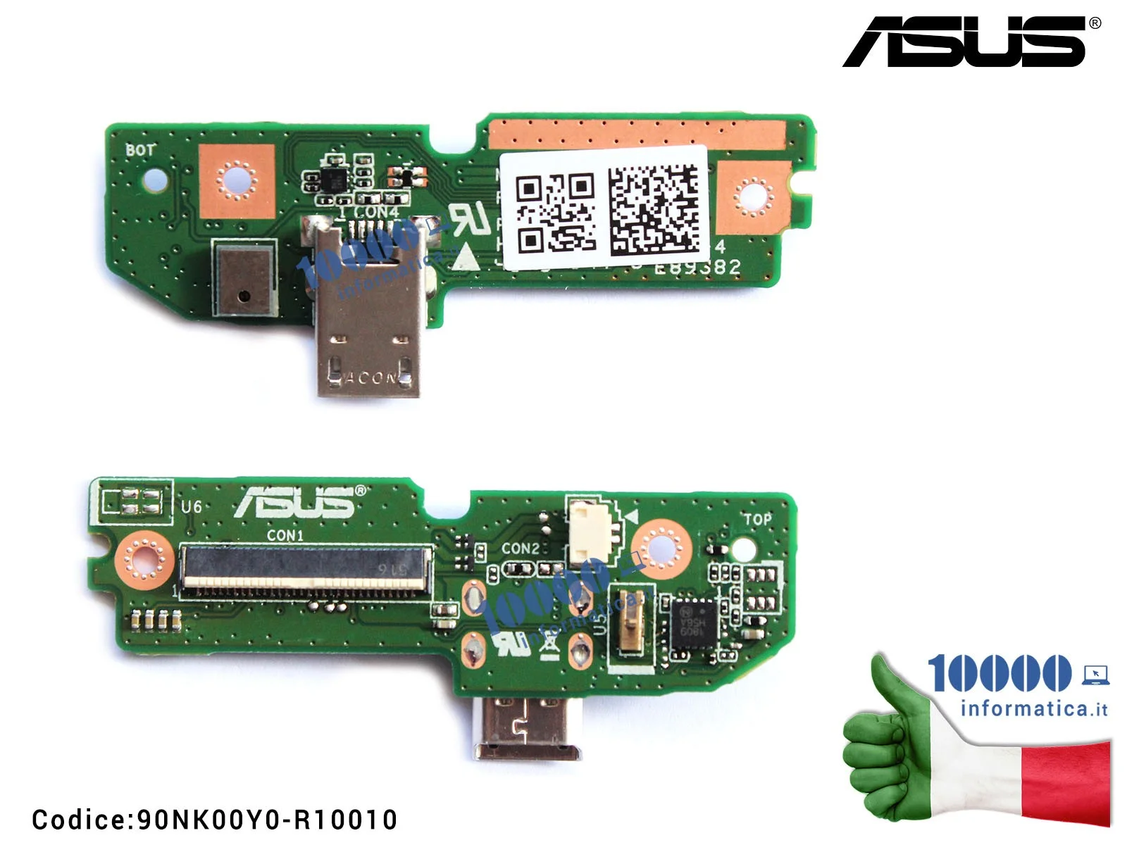 90NK00Y0-R10010 Connettore USB DC Power Board ASUS ME372CL ME373CL ME7230CL FonePad 7