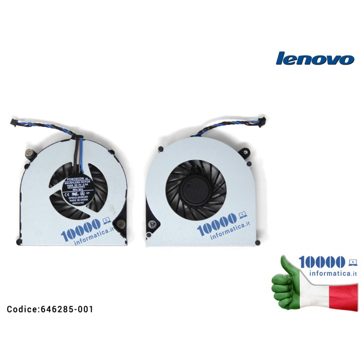 Ventola di Raffreddamento Fan CPU HP ProBook 4530S 4535S 4730S 6460B 8460P 8470W 6033B0024002 DFS531205MC0T MF60120V1-C460-S9A A