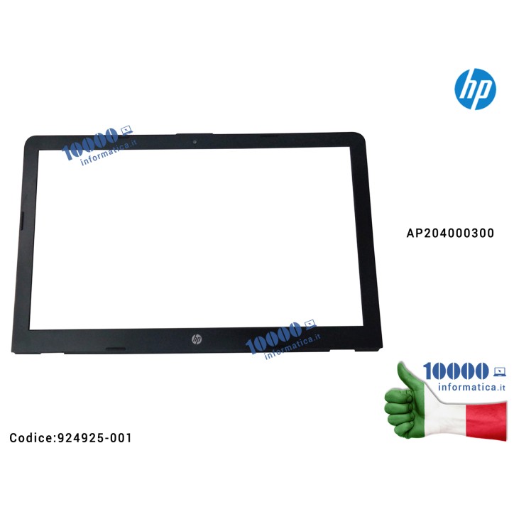 Cornice Display Bezel LCD HP Pavilion 15-BS 15-BW 250 G6 255 G6 TPN-C129 TPN-C130 AP204000300 924925-001