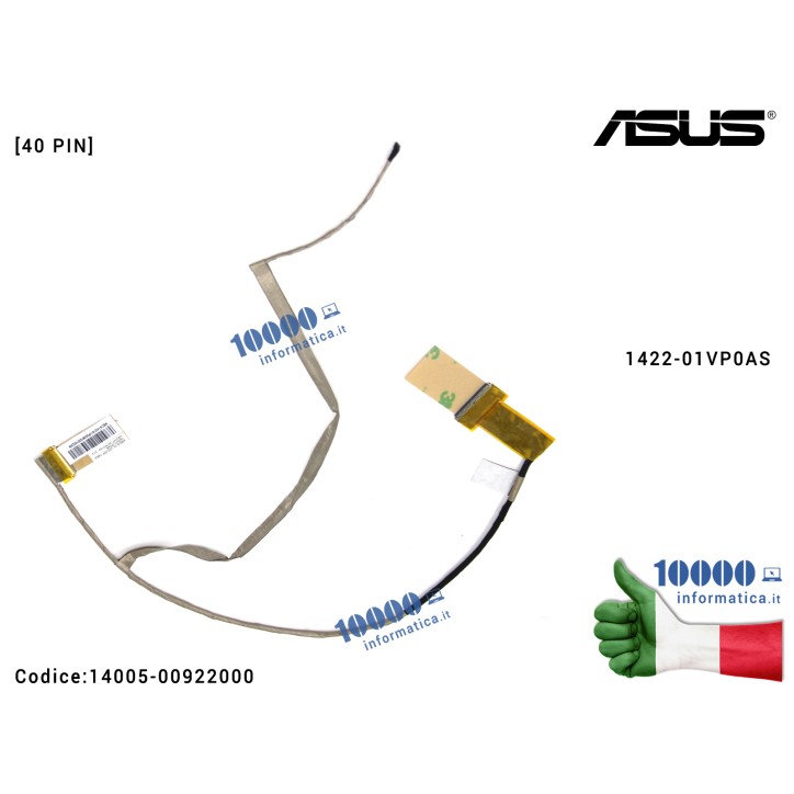Cavo Flat LCD ASUS [40 PIN] X550J X550JD X550JX 1422-01VP0AS 14005-00922000