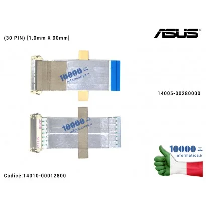 14010-00012800 Cavo Flat LCD ASUS All-in-One ET2321I ET2322I ET2323I ET2324I ET2325I V230IC V230ICGK (30 PIN) [1,0mm X 90mm] ...