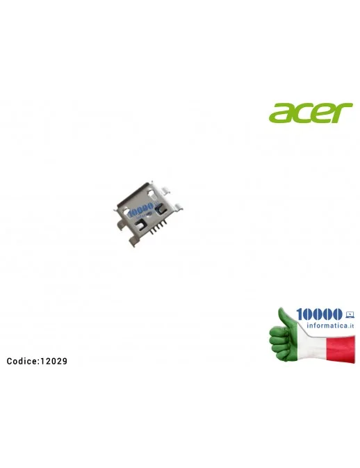 12029 Connettore di Alimentazione micro USB DC Power Jack ACER Aspire One 10 D16H1 Iconia S1002 N15P2