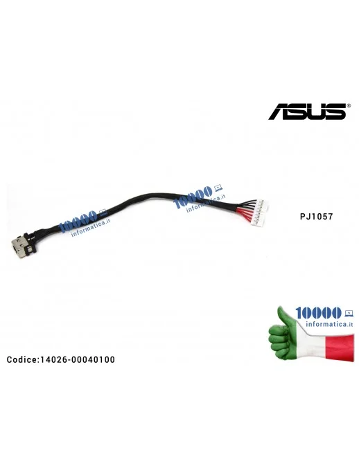 14026-00040100 Connettore DC Power Jack PJ1057 ASUS ROG GL552V GL552VL GL552VW GL552VW GL552VM [16 cm] 14026-00040100