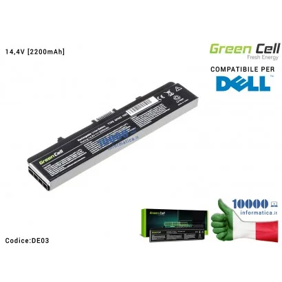 DE03 Batteria 0RN873 Green Cell Compatibile per DELL (14,8V) Inspiron 1525 1526 1545 1546 PP29L PP41L [2200mAh]