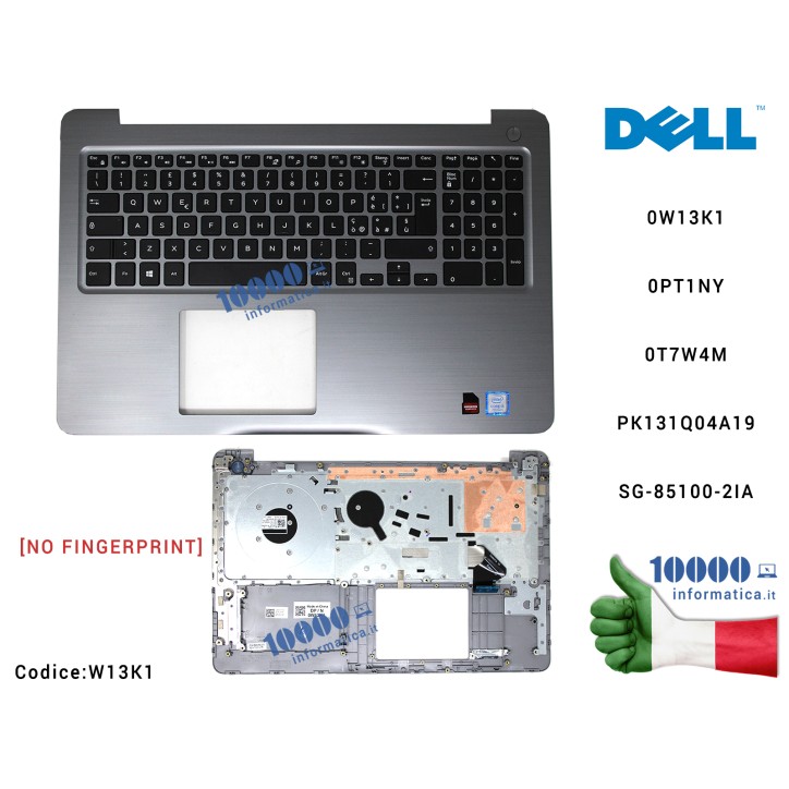 Top Case Upper Palmrest Cover Superiore DELL Inspiron 15 5000 Series (5567) (5565) CN-0W13K1 0W13K1 PT1NY 0PT1NY CN-0PT1NY T7W4M